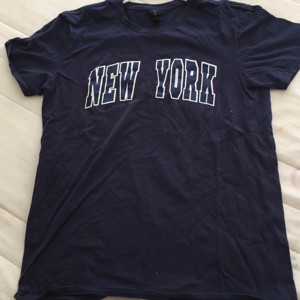 Navy blue “new york” t shirt size medium